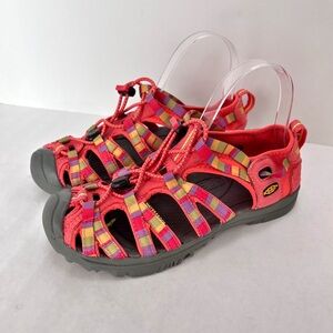 Keen Whisper Coral Waterproof Hiking Sandals Youth Size 4